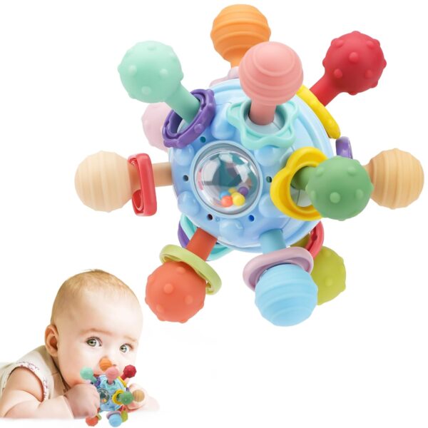 TOHIBEE Baby Montessori Sensory Toys for 0-6 6-12 Months